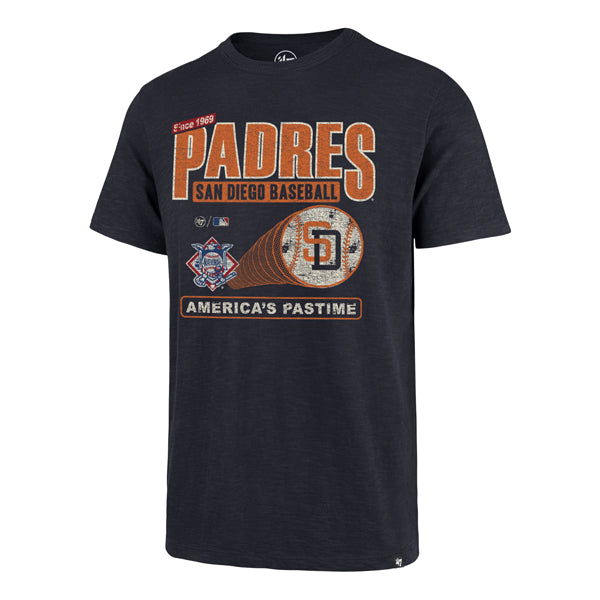 San Diego Padres 47 Brand Cooperstown Fall Navy Pastime Scrum Tee Men Fall Navy