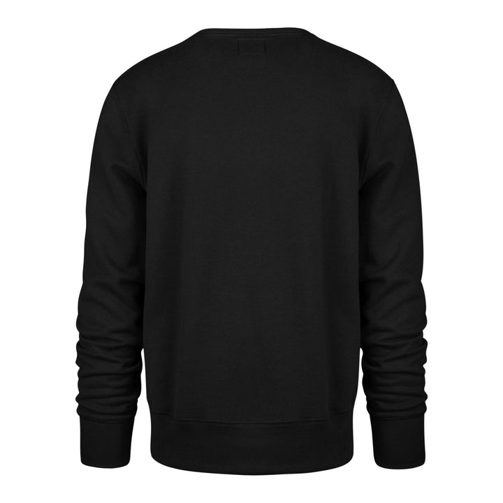 Los Angeles Dodgers 47 Brand Jet Black Imprint Headline Crew Mens Jet Black
