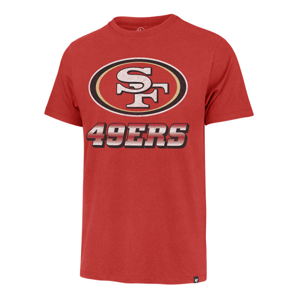 San Francisco 49Ers 47 Brand Racer Red Upgrade Franklin Tee Men Racer Red
