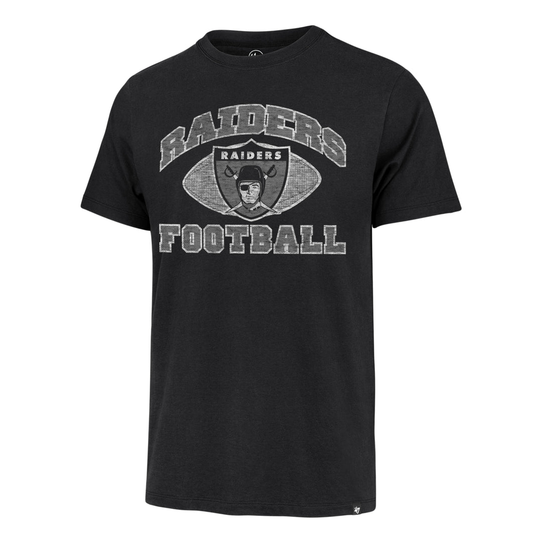 Las Vegas Raiders 47 Brand Historic Flint Black Pathway Franklin Tee Men Flint Black