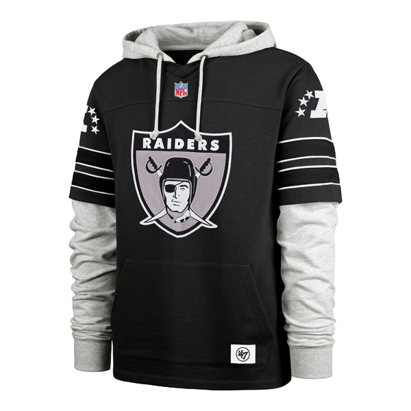 Las Vegas Raiders 47 Brand Historic Flint Black Double Header Blitz Crbk Lcr M Flint Black