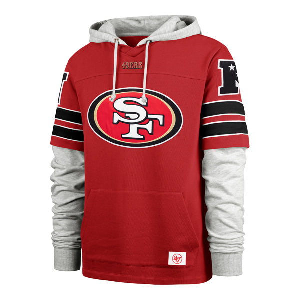 San Francisco 49ers 47 Brand Racer Red Double Header Blitz Racer Red