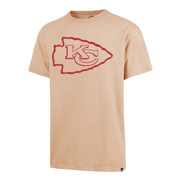 Kansas City Chiefs 47 Brand Dusted Khaki Dusted Imprint River Tee Men Dusted Khaki