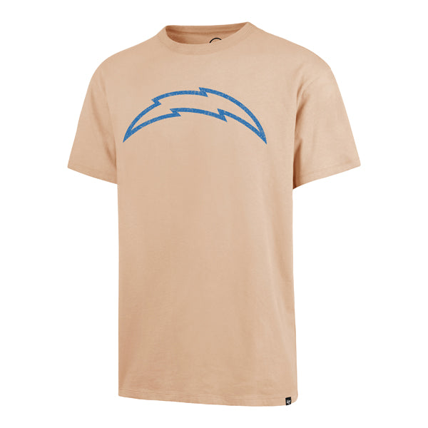Los Angeles Chargers 47 Brand Dusted Khaki Dusted Imprint River Tee Men Dusted Khaki