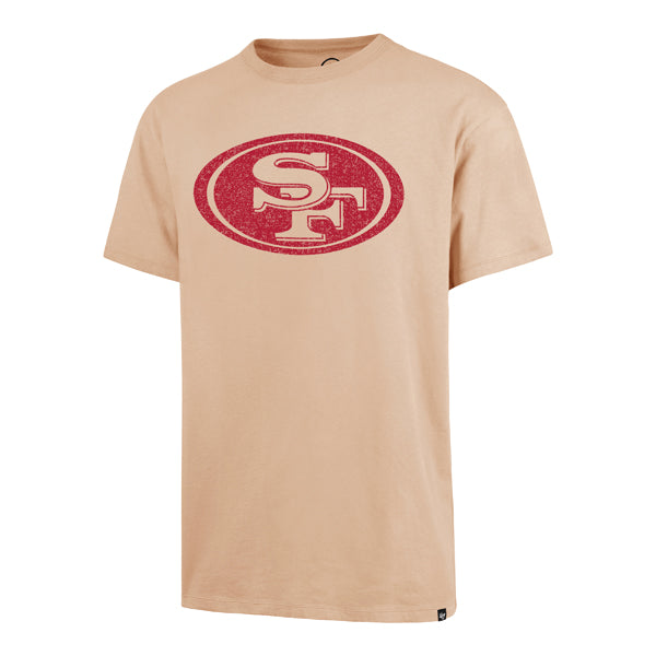 San Francisco 49Ers 47 Brand Dusted Khaki Dusted Imprint River Tee Men Dusted Khaki