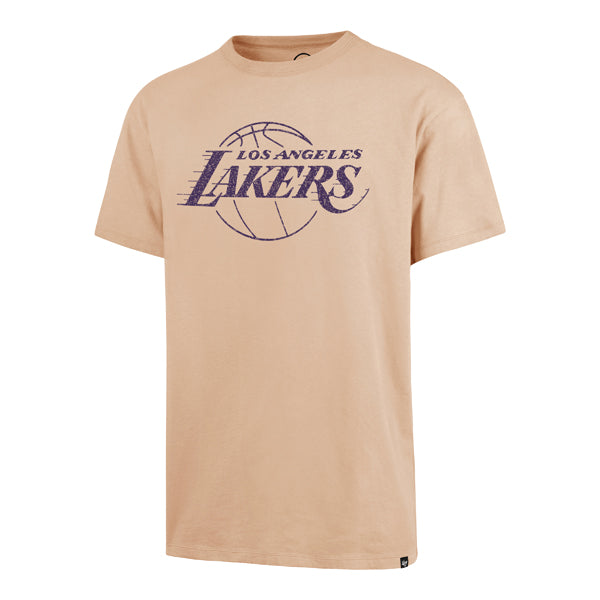 Los Angeles Lakers 47 Brand Dusted Khaki Dusted Imprint River Tee Men Dusted Khaki