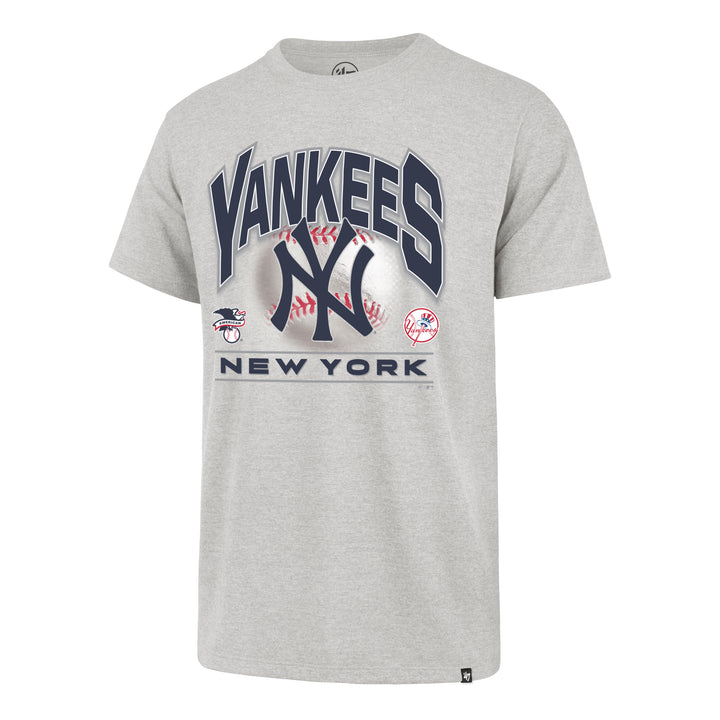 New York Yankees '47 Brand Grey Bunt Franklin Tee front view