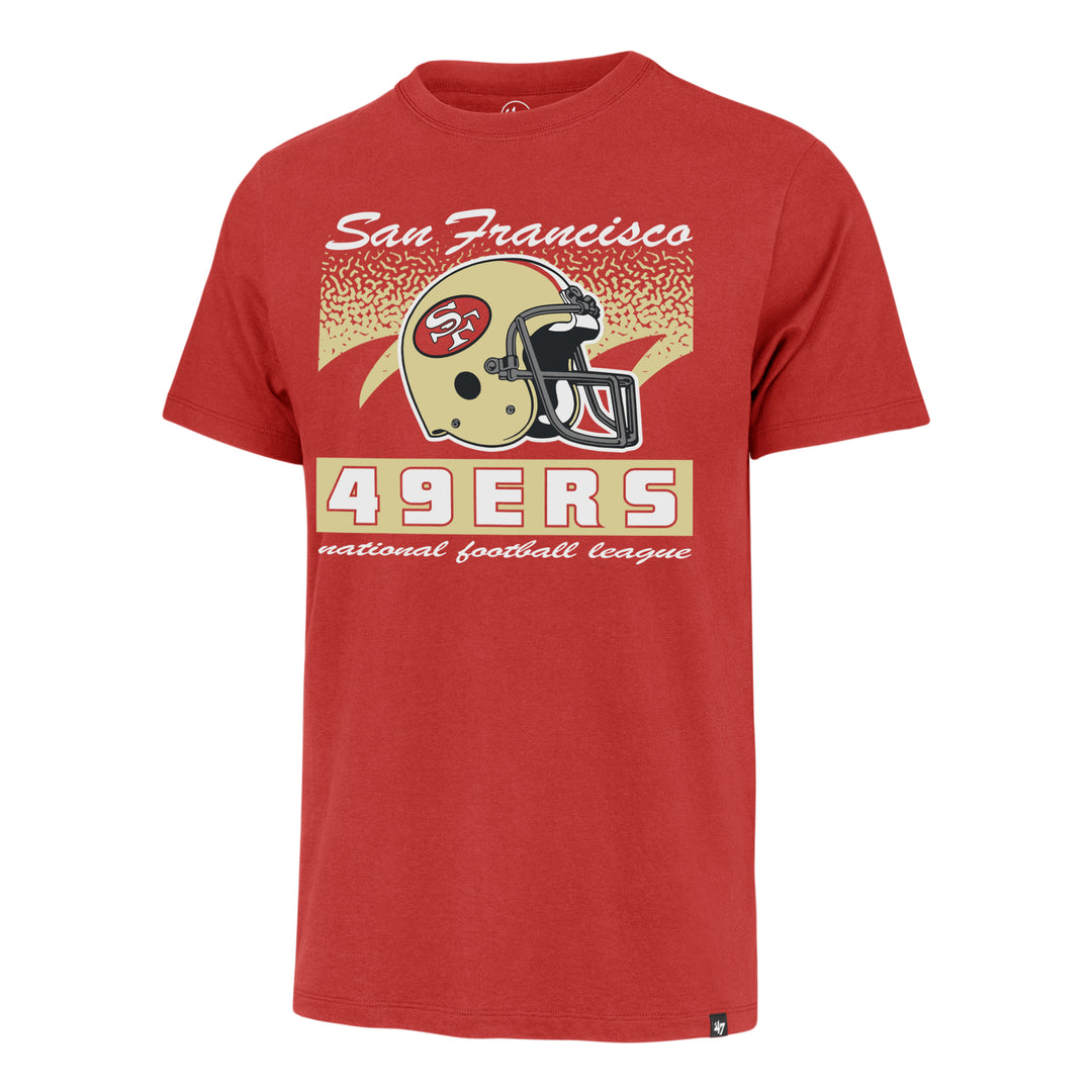 San Francisco 49ers '47 Brand Historic Red Waver Franklin Tee front view