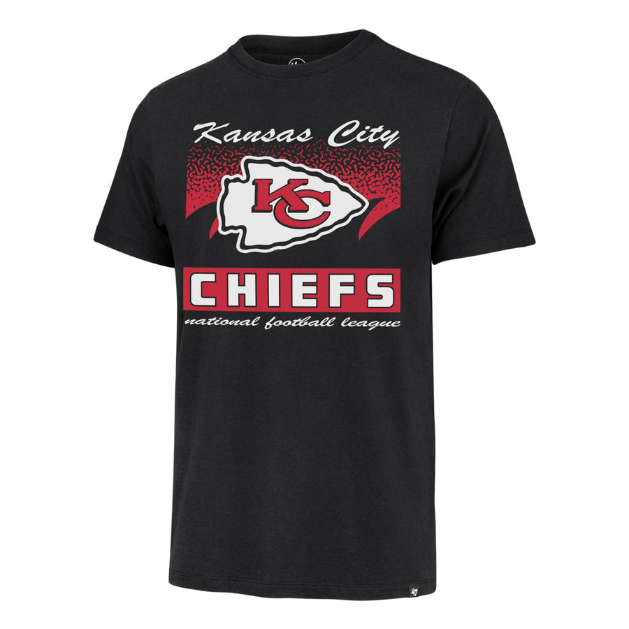 Kansas City Chiefs '47 Brand Black Waver Franklin Tee front view
