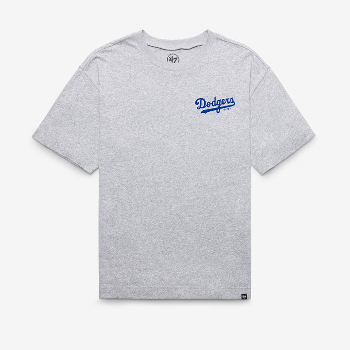 Los Angeles Dodgers 47 Brand Cooperstown History Lock Foundation T-Shirt — Quartz Grey