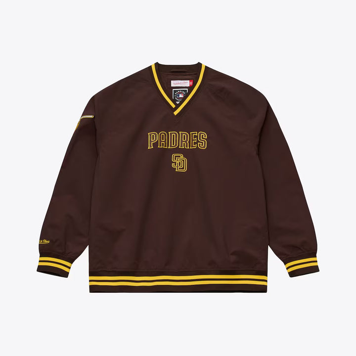 San Diego Padres Cooperstown Vintage Pullover Brown