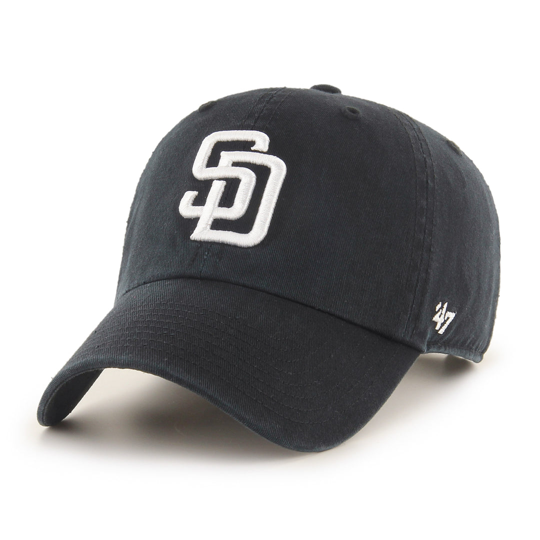 Padres black white Clean Up no-loop front
