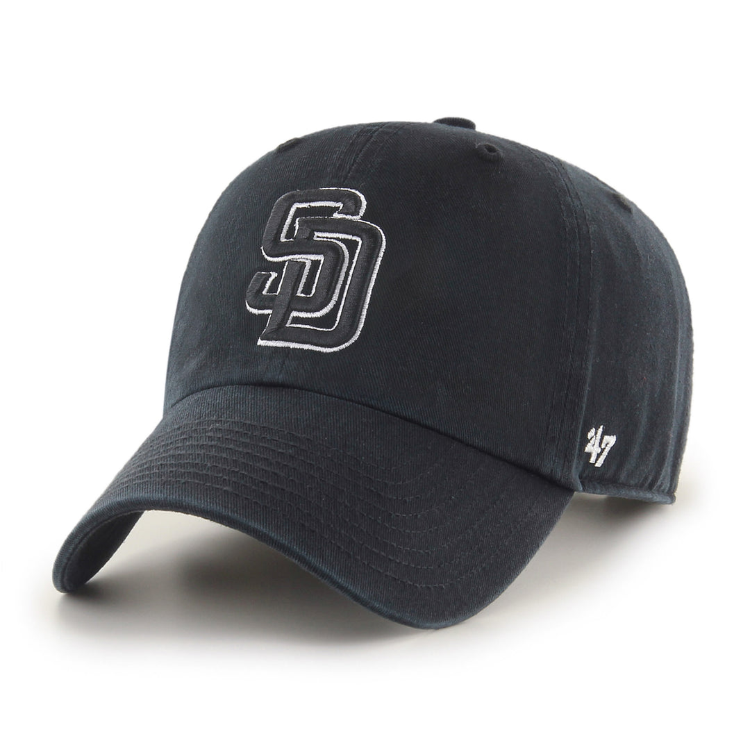 San Diego Padres 47 Brand Clean Up Black on Black