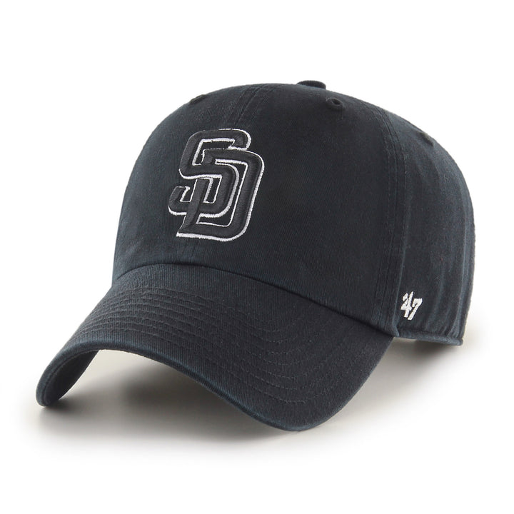 San Diego Padres 47 Brand Clean Up Black on Black