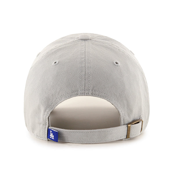 Los Angeles Dodgers 47 Brand Gray & Dodger Blue Clean Up Adjustable Dad Hat