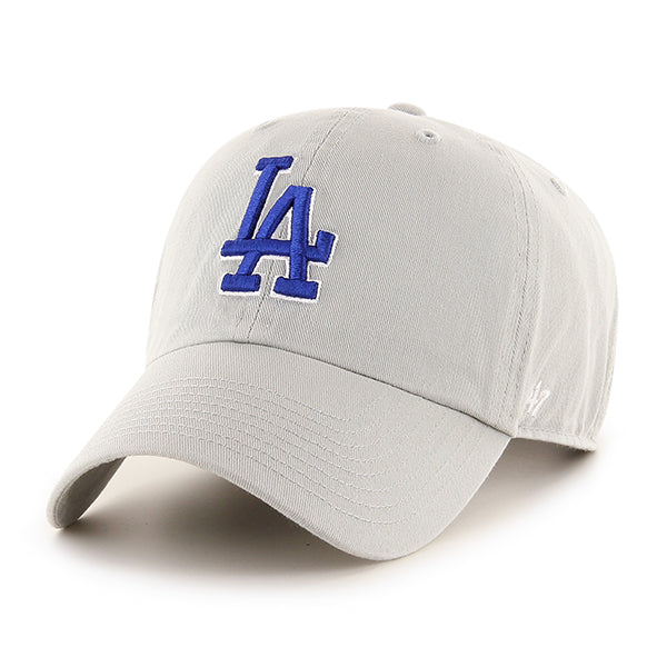 Los Angeles Dodgers 47 Brand Gray & Dodger Blue Clean Up Adjustable Dad Hat