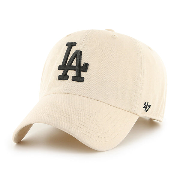 Los Angeles Dodgers 47 Brand Natural White Clean Up Adjustable Dad Hat