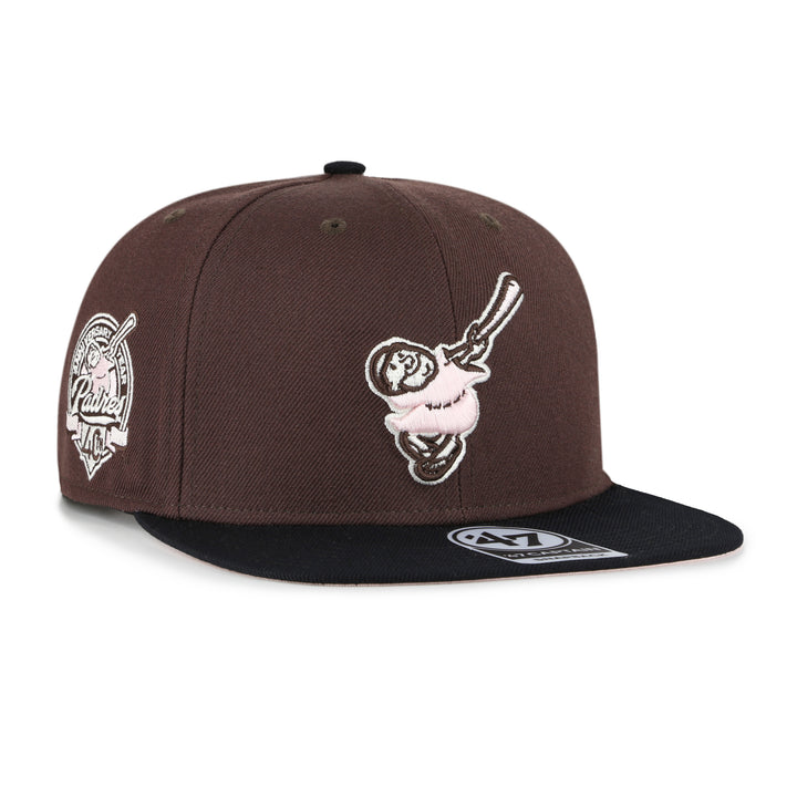 San Diego Padres 47 Brand Cooperstown Brown Sure Shot Under Tt Captain Brown