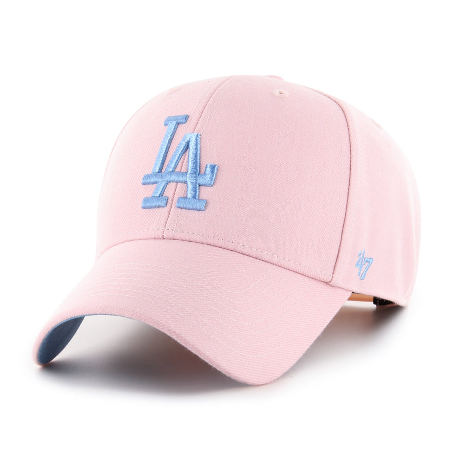 Los Angeles Dodgers '47 Brand Cooperstown Sure Shot MVP Hat - Pink front view