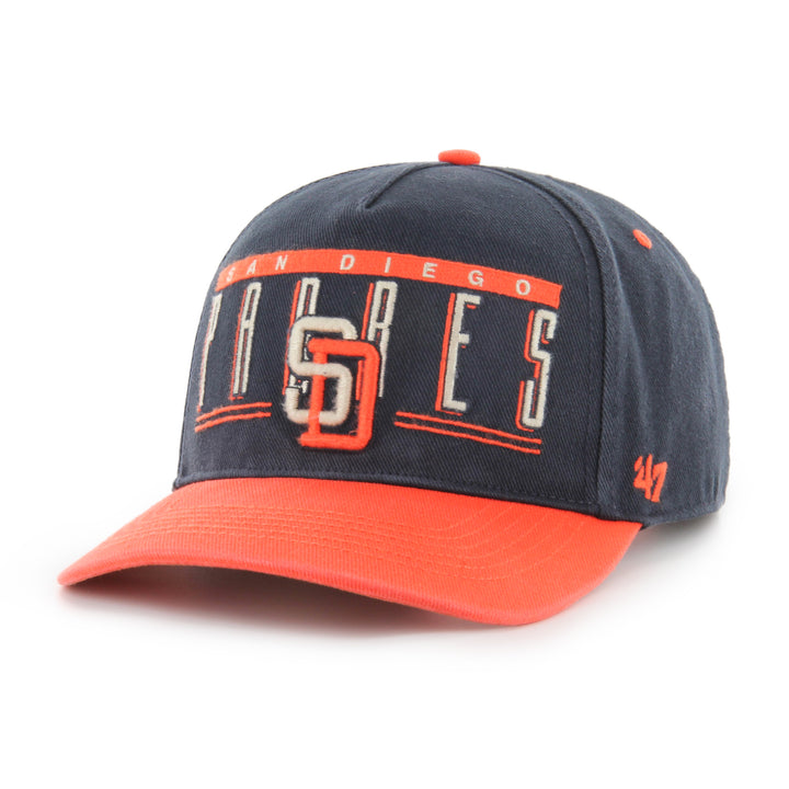 San Diego Padres 47 Brand San Diego Padres Cooperstown Navy Double Header Baseline Hitc Navy