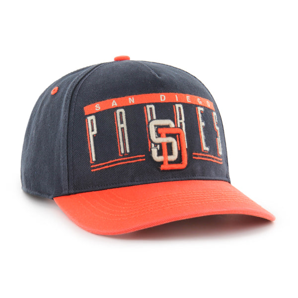 San Diego Padres 47 Brand San Diego Padres Cooperstown Navy Double Header Baseline Hitc Navy