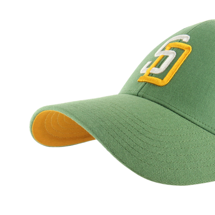 San Diego Padres 47 Brand Bcptn World S Fatigue Green Sure Shot Snapback Mvp Fatigue Green