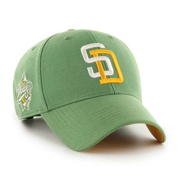 San Diego Padres 47 Brand Bcptn World S Fatigue Green Sure Shot Snapback Mvp Fatigue Green