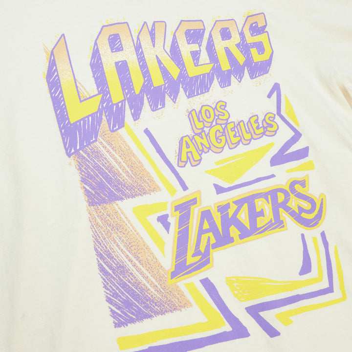 Los Angeles Lakers Mitchell & Ness NBA Sidewalk Sketch Ss Tee Hwc Lakers