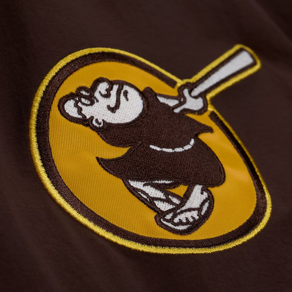San Diego Padres Cooperstown Vintage Pullover Brown
