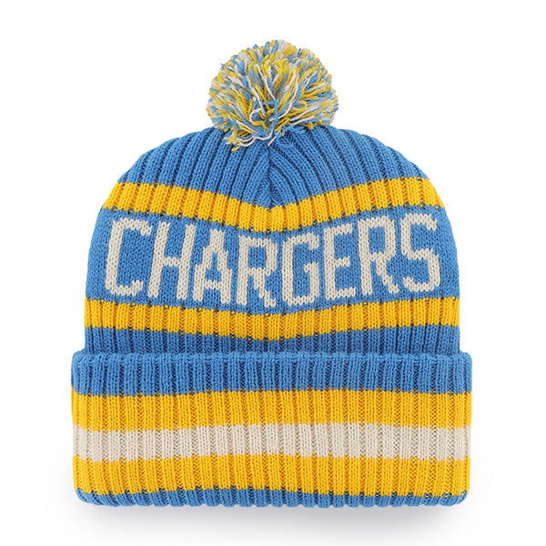 Los Angeles Chargers 47 Brand Blue Raz Bering Cuff Knit Blue Raz