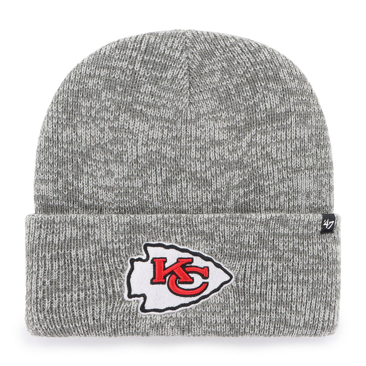 Kansas City Chiefs 47 Brand Dark Gray Brain Freeze Cuff Knit Dark Gray