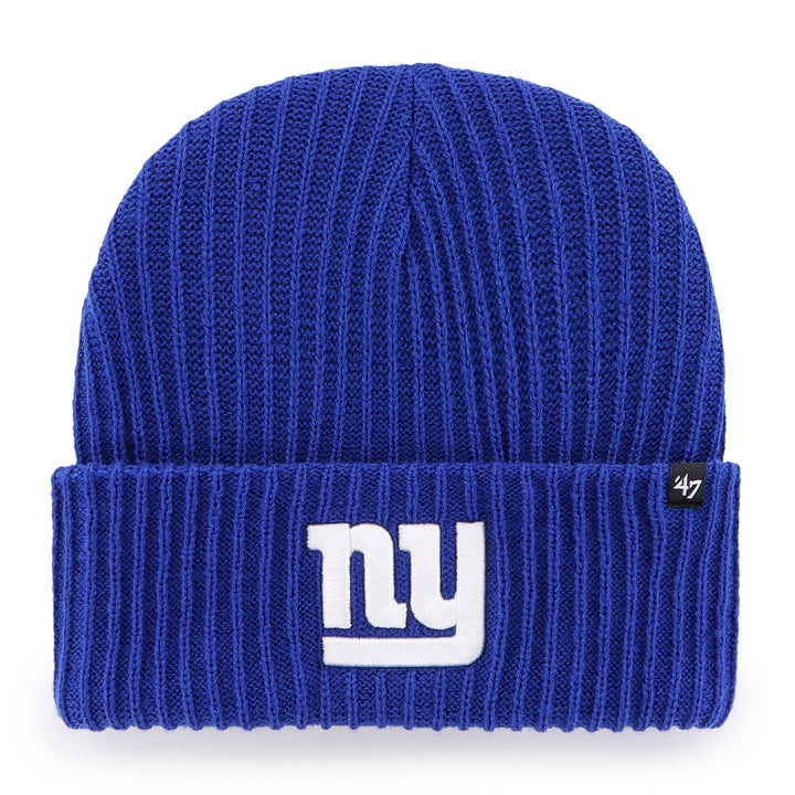 New York Giants royal Harbor Cuff Knit beanie front view