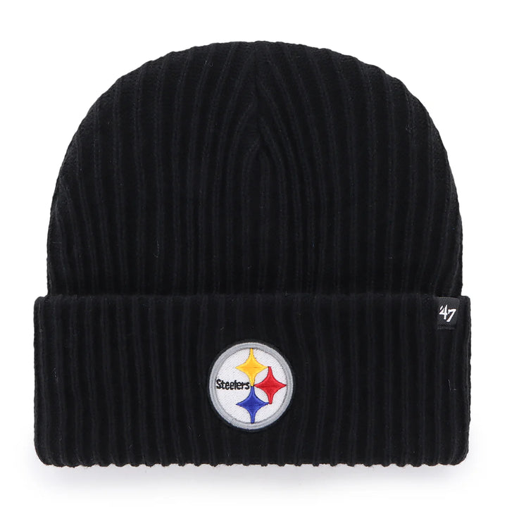 Pittsburgh Steelers 47 Brand Harbor Cuff Knit Beanie Hat - Black