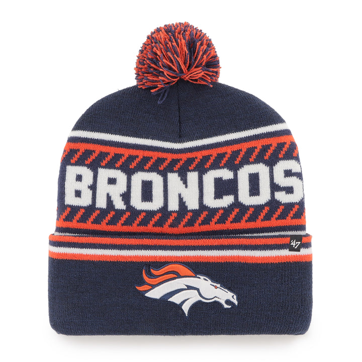 Denver Broncos 47 Brand Light Navy Ice Cap Cuff Knit Light Navy