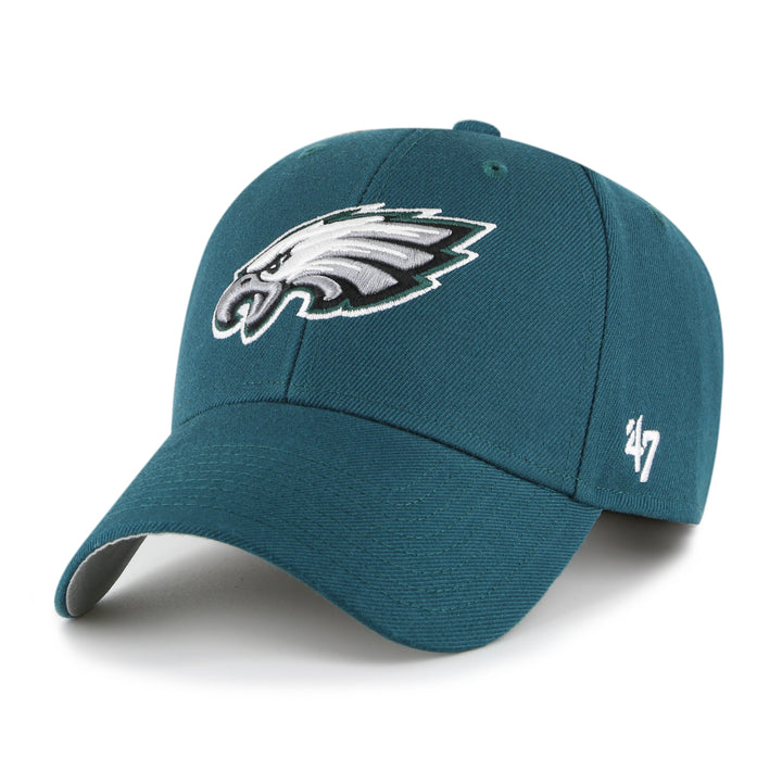 Philadelphia Eagles '47 Brand MVP Adjustable Hat - Pacific Green front view