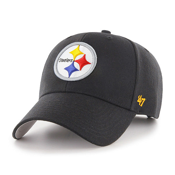 Pittsburgh Steelers 47 Brand NFL Black MVP Black Hat