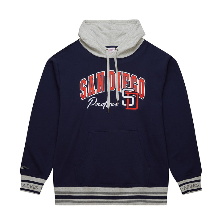 San Diego Padres Mitchell & Ness MLB Premium Fleece Hoodie Vintage Logo Padres