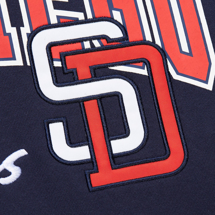 San Diego Padres Mitchell & Ness MLB Premium Fleece Hoodie Vintage Logo Padres