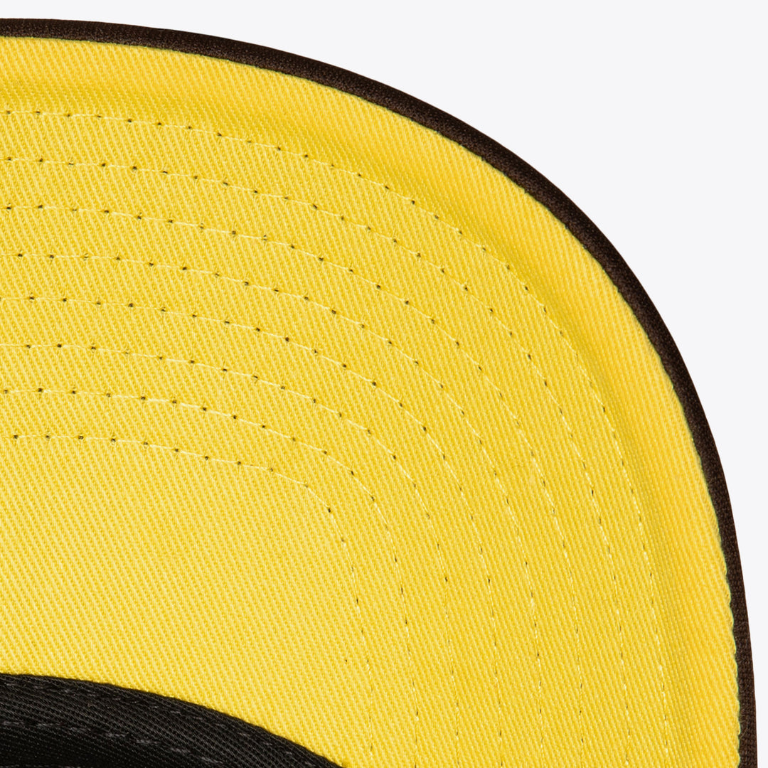 San Diego Padres Mitchell & Ness Evergreen Trucker Friar Snapback - Brown