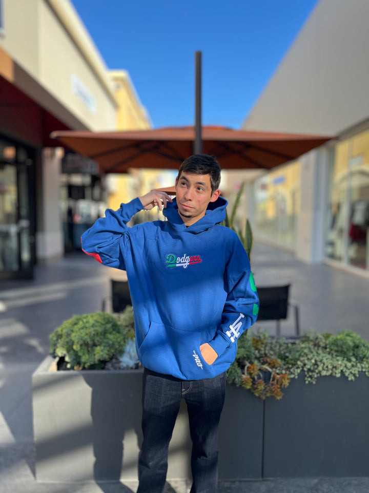 Los Angeles Dodgers Pro Standard Mexico Heritage Drop Shoulder Hoodie Dodger Blue