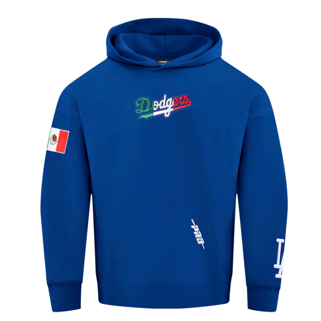 Los Angeles Dodgers Pro Standard Mexico Heritage Drop Shoulder Hoodie Dodger Blue