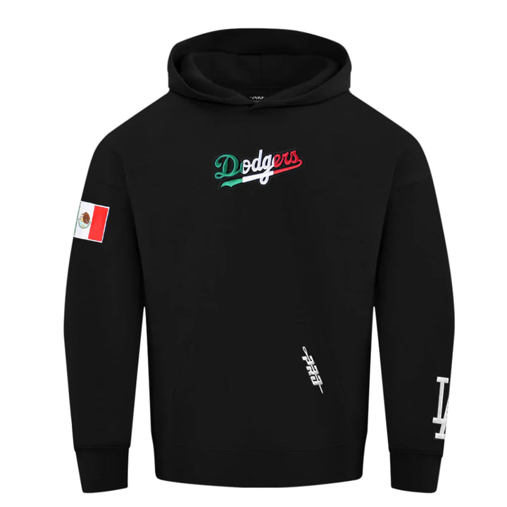 Los Angeles Dodgers Pro Standard Mexico Heritage Drop Shoulder Hoodie Black