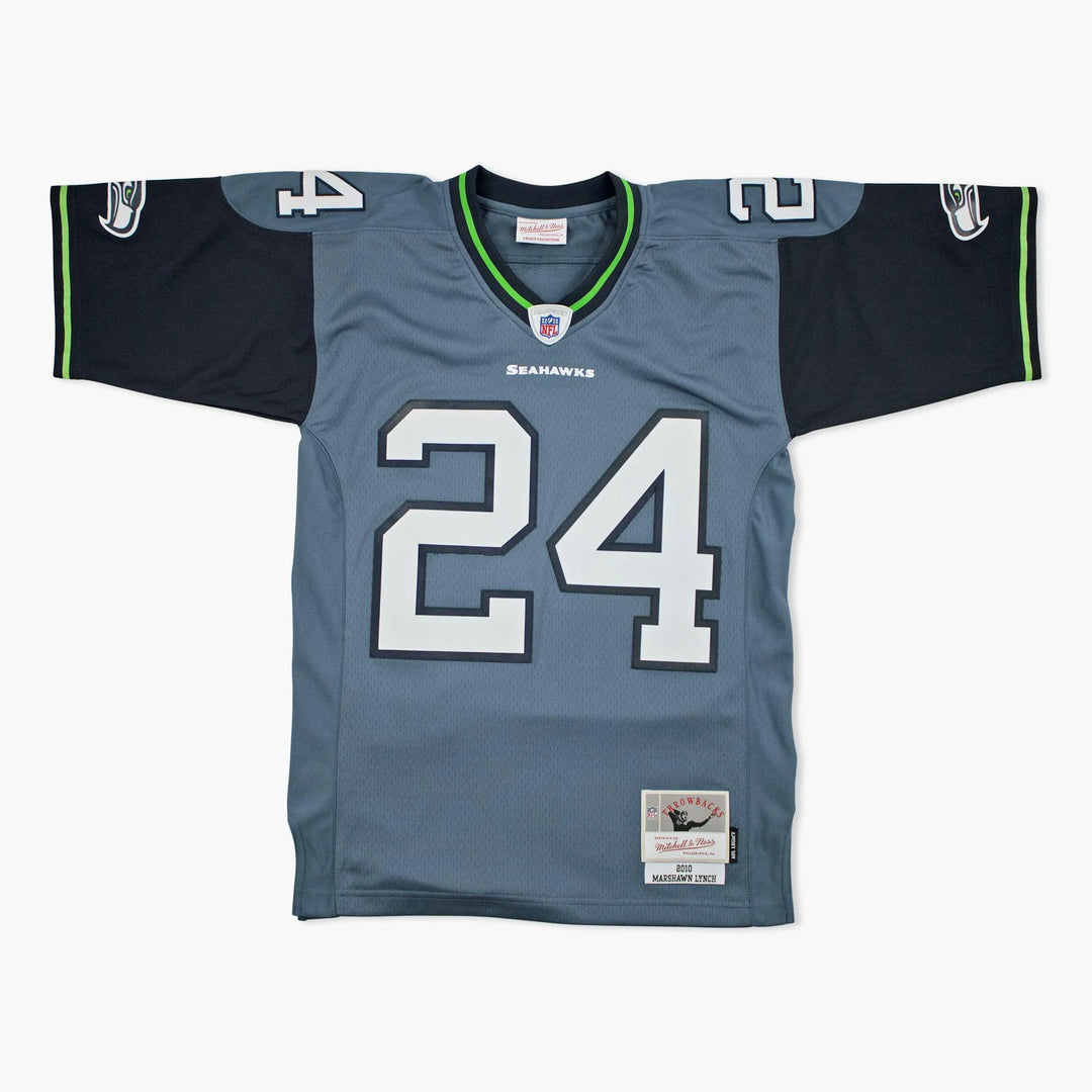 Seattle Seahawks Mitchell & Ness NFL Legacy Jersey Chargers 2010 Marshawn Lynch #24 Navy