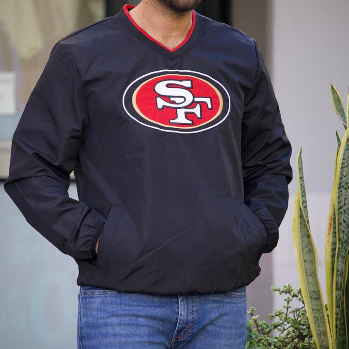 San Fransisco 49ers G-III Crossover Windbreaker Jacket - Black