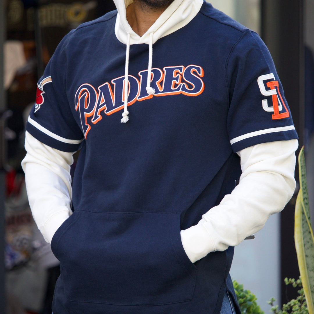 San Diego Padres 47 Brand Cooperstown Trifecta Shortstop Pullover Hoodie — Fall Navy