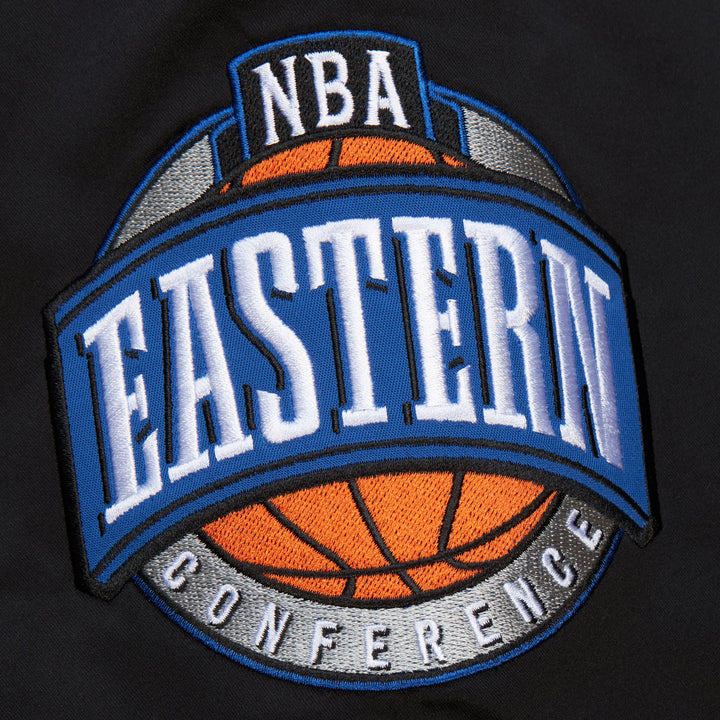 Chicago Bulls Mitchell & Ness Hardwood Classics Blackout Collection Satin Full-Zip Jacket - Black
