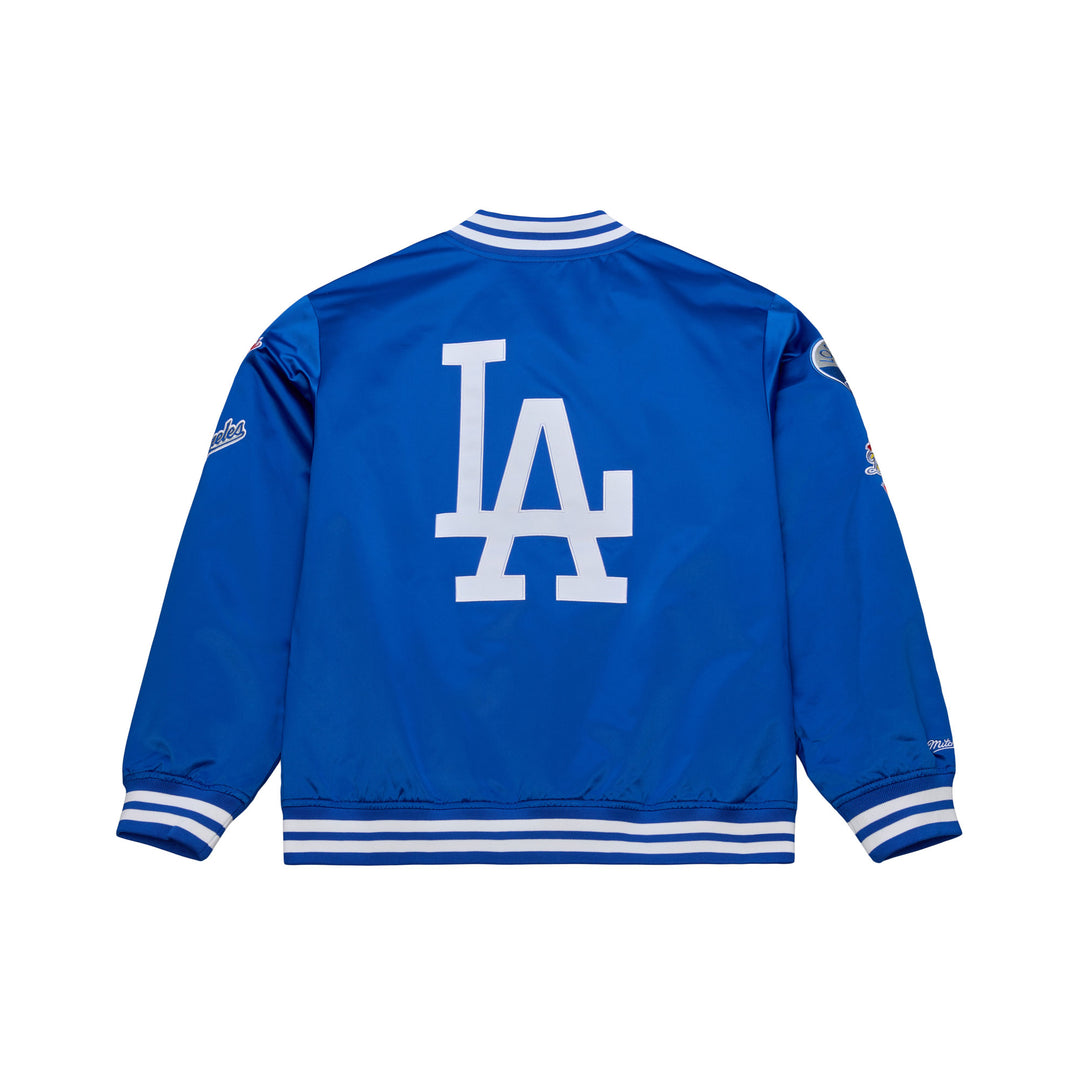 Los Angeles Dodgers Mitchell & Ness Double Clutch LW Satin Jacket- Royal