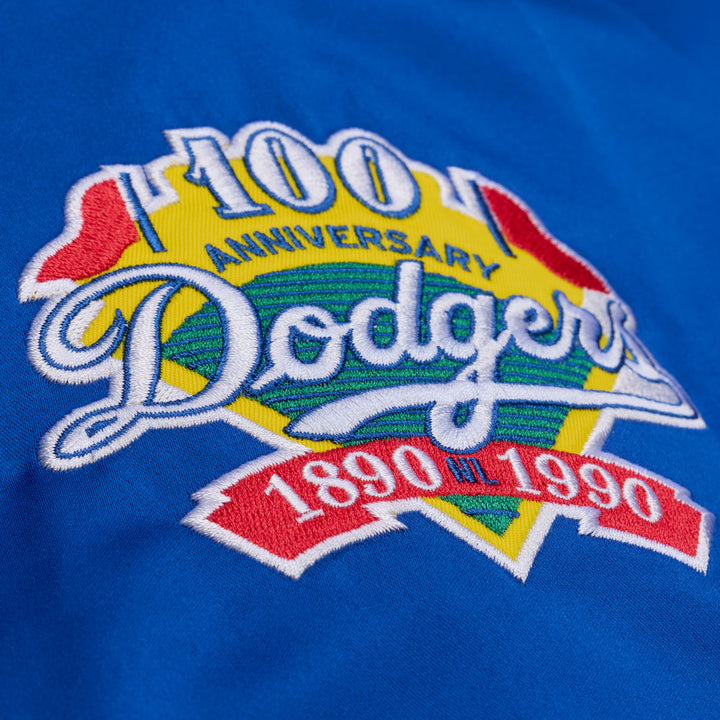 Los Angeles Dodgers Mitchell & Ness Double Clutch LW Satin Jacket- Royal