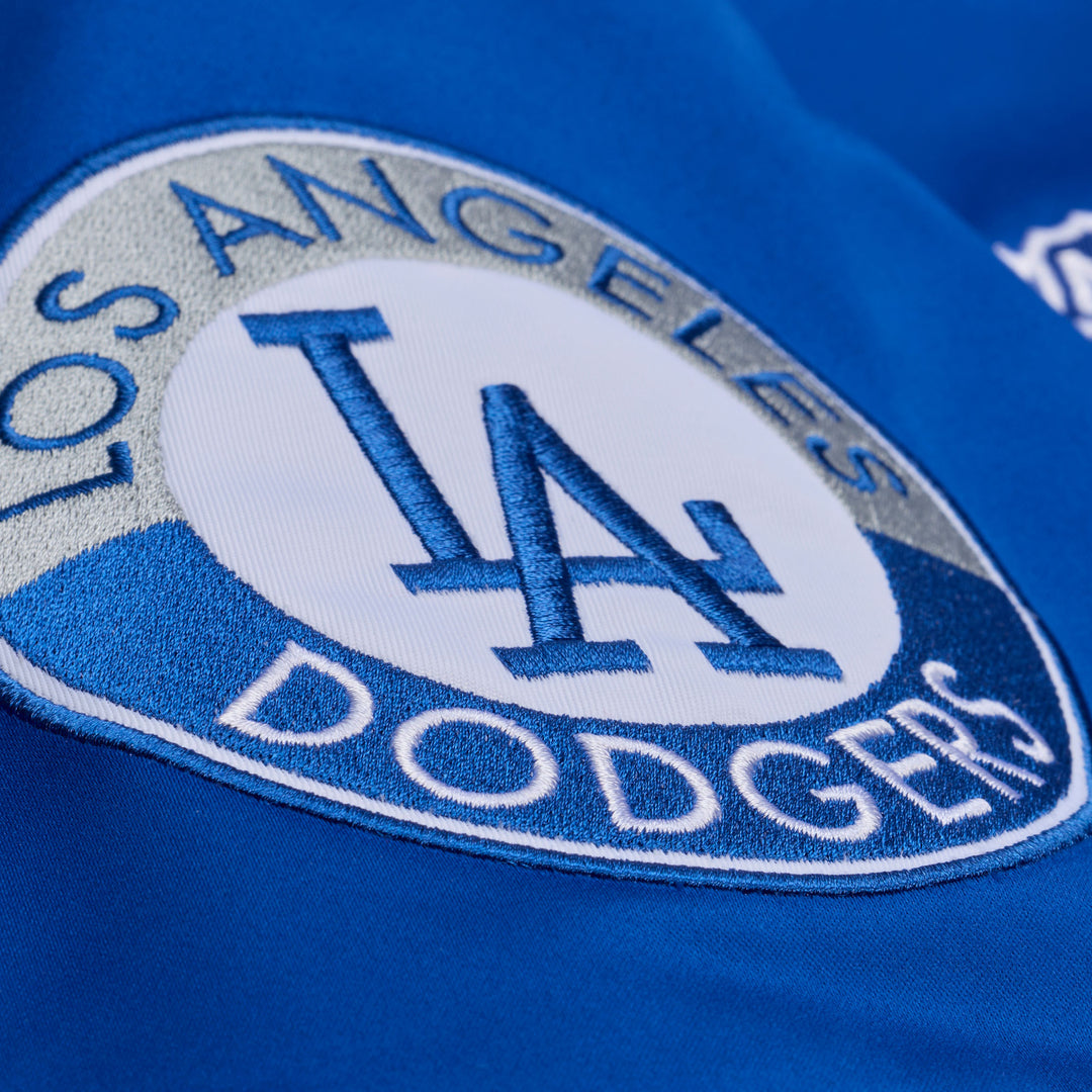 Los Angeles Dodgers Mitchell & Ness Double Clutch LW Satin Jacket- Royal