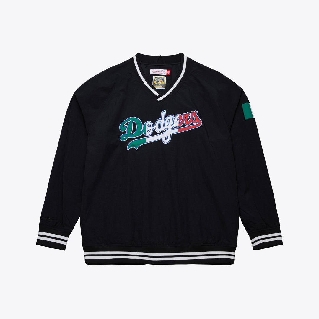 Los Angeles Dodgers Mitchell & Ness MLB Nylon Pullover Jacket Vintage Logo Dodgers Mexico